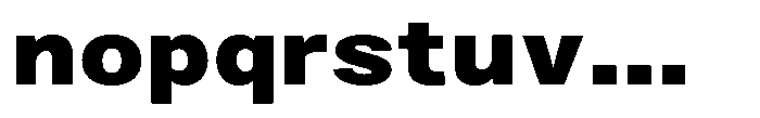Zendory Black Expanded Font LOWERCASE
