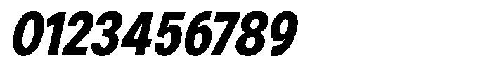 Zendory Black Narrow Condensed Oblique Font OTHER CHARS