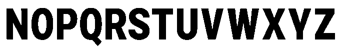 Zendory Black Narrow Condensed Font UPPERCASE