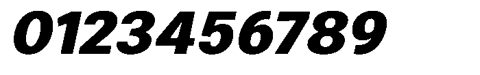Zendory Black Narrow Expanded Oblique Font OTHER CHARS