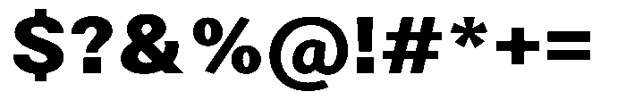 Zendory Black Narrow Expanded Font OTHER CHARS