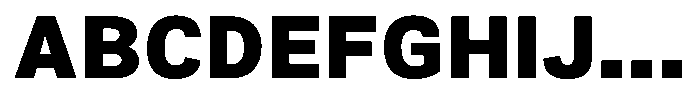 Zendory Black Narrow Expanded Font UPPERCASE