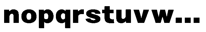 Zendory Black Narrow Expanded Font LOWERCASE