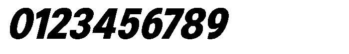 Zendory Black Narrow Italic Font OTHER CHARS