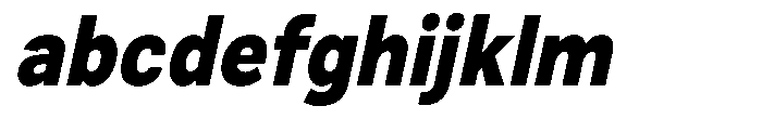 Zendory Black Narrow Oblique FONT