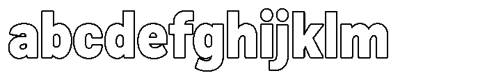 Zendory Black Narrow Outline FONT