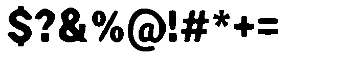 Zendory Black Narrow Smooth Font OTHER CHARS
