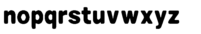 Zendory Black Narrow Smooth Font LOWERCASE