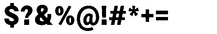 Zendory Black Narrow Font OTHER CHARS