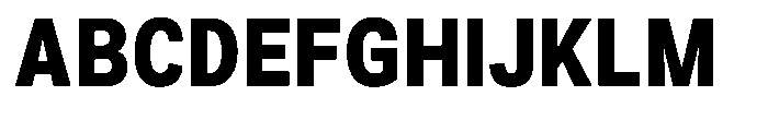 Zendory Black Narrow Font UPPERCASE