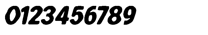 Zendory Black Oblique Narrow Smooth Font OTHER CHARS
