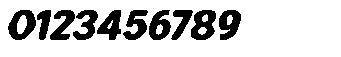 Zendory Black Oblique Smooth Font OTHER CHARS