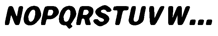 Zendory Black Oblique Smooth Font UPPERCASE