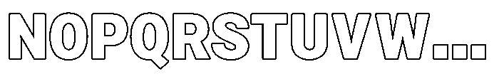 Zendory Black Outline Font UPPERCASE