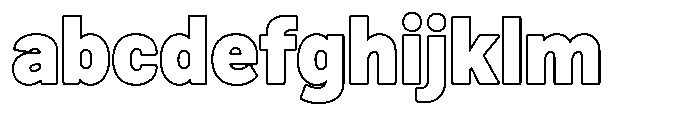 Zendory Black Outline FONT