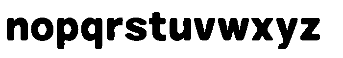 Zendory Black Smooth Font LOWERCASE