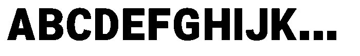 Zendory Black Font UPPERCASE