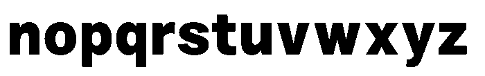 Zendory Black Font LOWERCASE