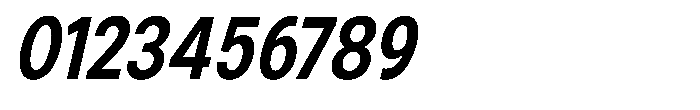 Zendory Bold Condensed Narrow Italic Font OTHER CHARS