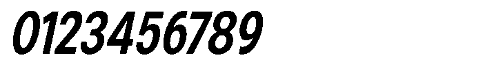 Zendory Bold Condensed Oblique Font OTHER CHARS