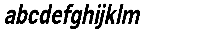 Zendory Bold Condensed Oblique FONT
