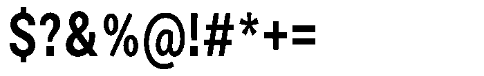 Zendory Bold Condensed Font OTHER CHARS