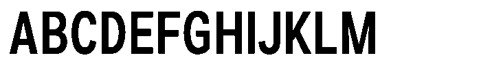Zendory Bold Condensed Font UPPERCASE
