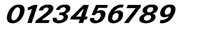 Zendory Bold Expanded Italic Font OTHER CHARS