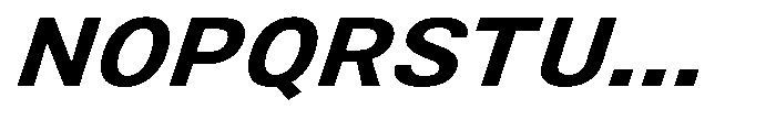 Zendory Bold Expanded Italic Font UPPERCASE