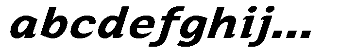Zendory Bold Expanded Italic FONT