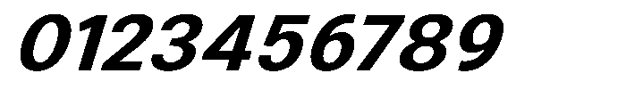 Zendory Bold Expanded Narrow Italic Font OTHER CHARS