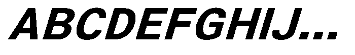 Zendory Bold Expanded Narrow Italic Font UPPERCASE