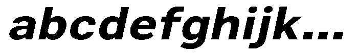 Zendory Bold Expanded Oblique FONT