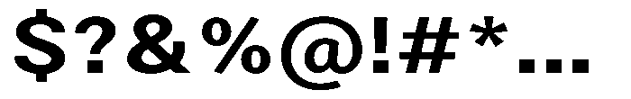 Zendory Bold Expanded Font OTHER CHARS