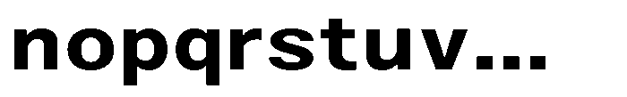 Zendory Bold Expanded Font LOWERCASE