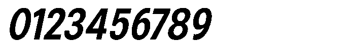 Zendory Bold Narrow Condensed Oblique Font OTHER CHARS