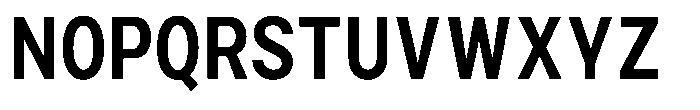 Zendory Bold Narrow Condensed Font UPPERCASE