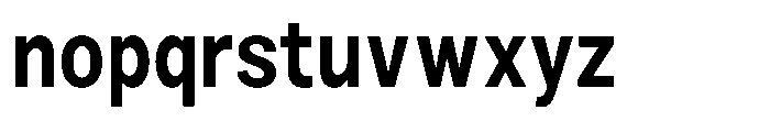 Zendory Bold Narrow Condensed Font LOWERCASE