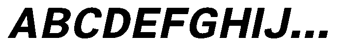 Zendory Bold Narrow Expanded Oblique Font UPPERCASE