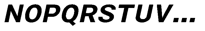 Zendory Bold Narrow Expanded Oblique Font UPPERCASE