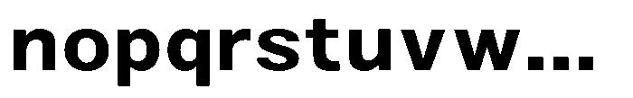 Zendory Bold Narrow Expanded Font LOWERCASE