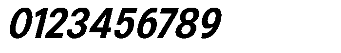 Zendory Bold Narrow Italic Font OTHER CHARS