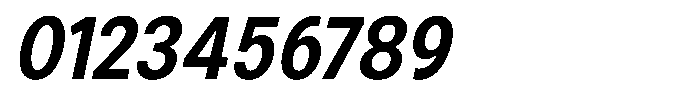 Zendory Bold Narrow Oblique Font OTHER CHARS