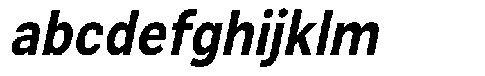 Zendory Bold Narrow Oblique FONT