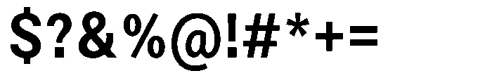 Zendory Bold Narrow Font OTHER CHARS