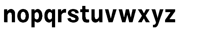 Zendory Bold Narrow Font LOWERCASE