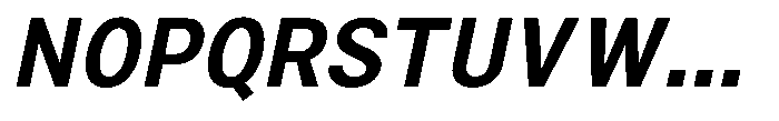 Zendory Bold Oblique Font UPPERCASE