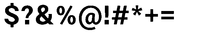 Zendory Bold Font OTHER CHARS