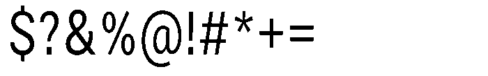 Zendory Condensed Font OTHER CHARS