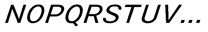 Zendory Expanded Italic Font UPPERCASE